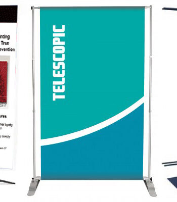 Telescoping Retractable Banner Stand