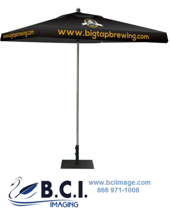 Skycap Umbrella Black Canopy Graphic Package