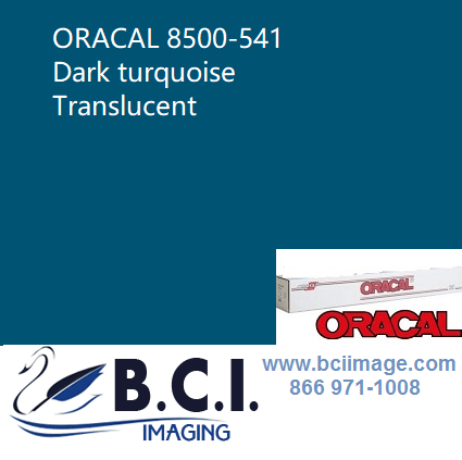 Orafol ORACAL 8500-541 Dark turquoise Translucent Cal Vinyl – BCI Imaging  Supplies