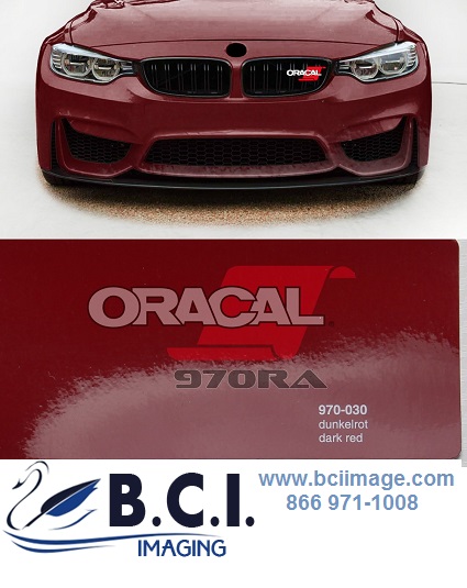 ORAFOL ORACAL 970RA-030 Dark Red Premium Wrapping Cast Vinyl RapidAir