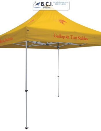 24-Hour Quick Ship Standard 10' Tent (Full-Color Imprint, Four Locations)
