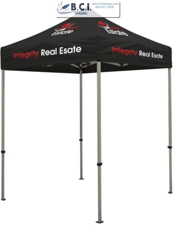 Deluxe 6' Tent Kit (Full-Color Imprint, Four Locations)
