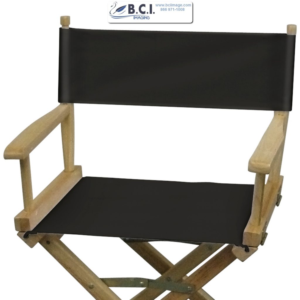 Director’s Chair Replacement Canvas (Unimprinted) Black – BCI Imaging