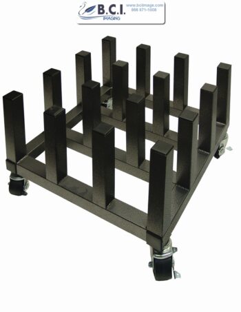 16-Roll Storage Cart for Media Rolls with 3" Cores