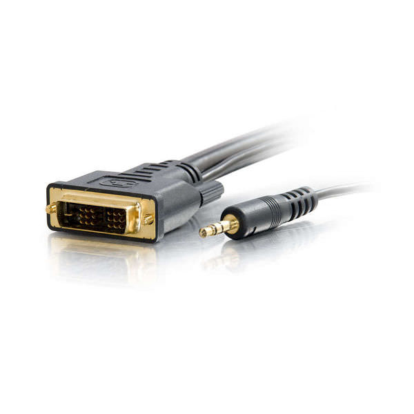 35ft Pro Series Single Link DVI-D™ + 3.5mm A/V Cable M/M – In-Wall  CL2-Rated – BCI Imaging Supplies