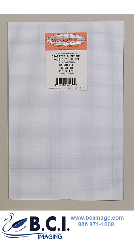 Clearprint 1000H Vellum 11x17 10 Sheet Pack