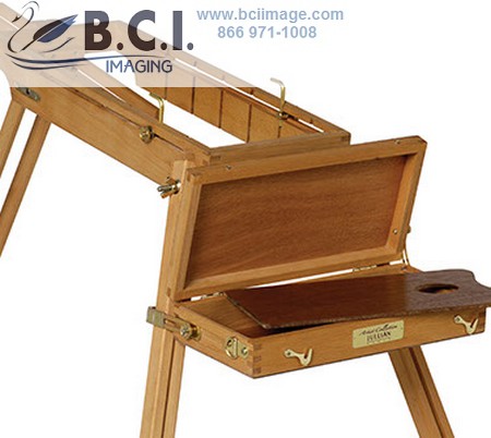 Jullian : Table Deluxe Easel With Drawer : Beechwood : With Strap