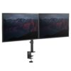 Desk Mount Dual Monitor Arm - Desk Clamp VESA Compatible Monitor Mount for up to 32 inch Displays - Ergonomic Articulating Monitor Arm - Height Adjustable/Tilt/Swivel/Rotating - Image 3