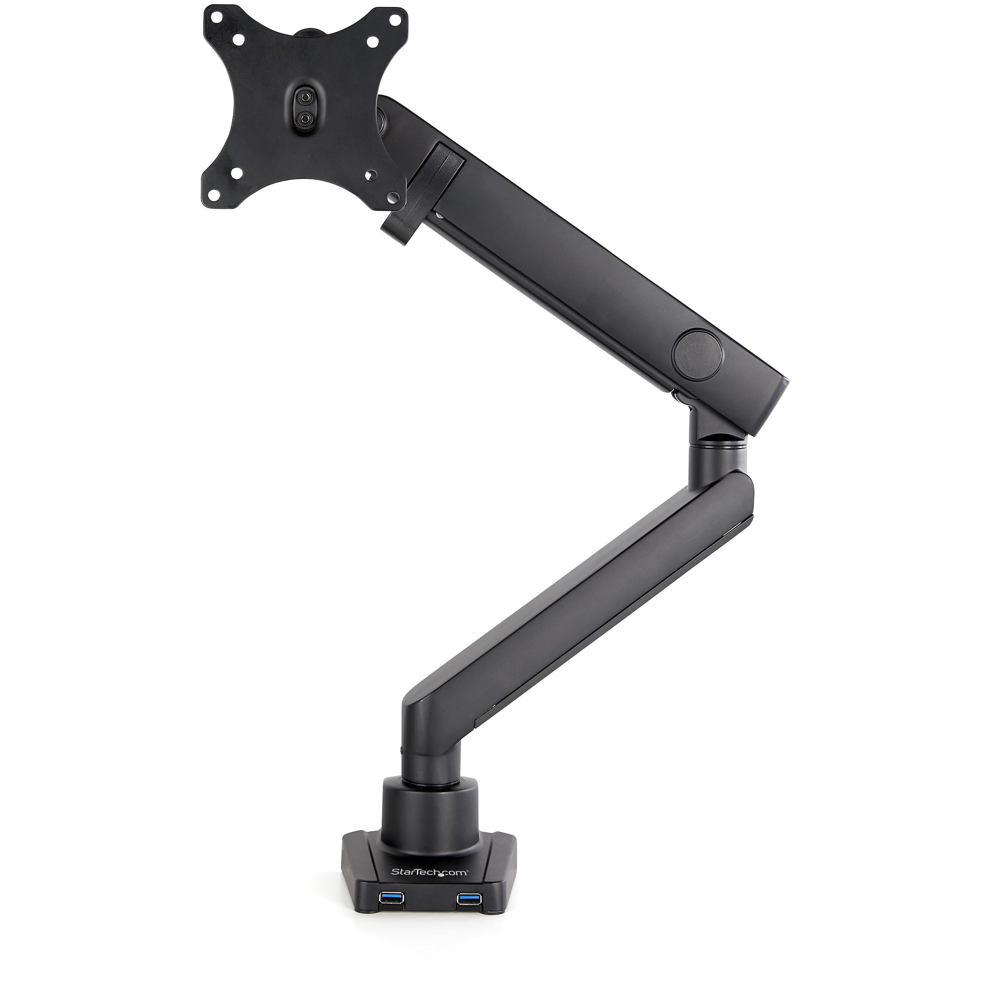Single Monitor Arm, 20 lb lift, VESA, audio USB ports