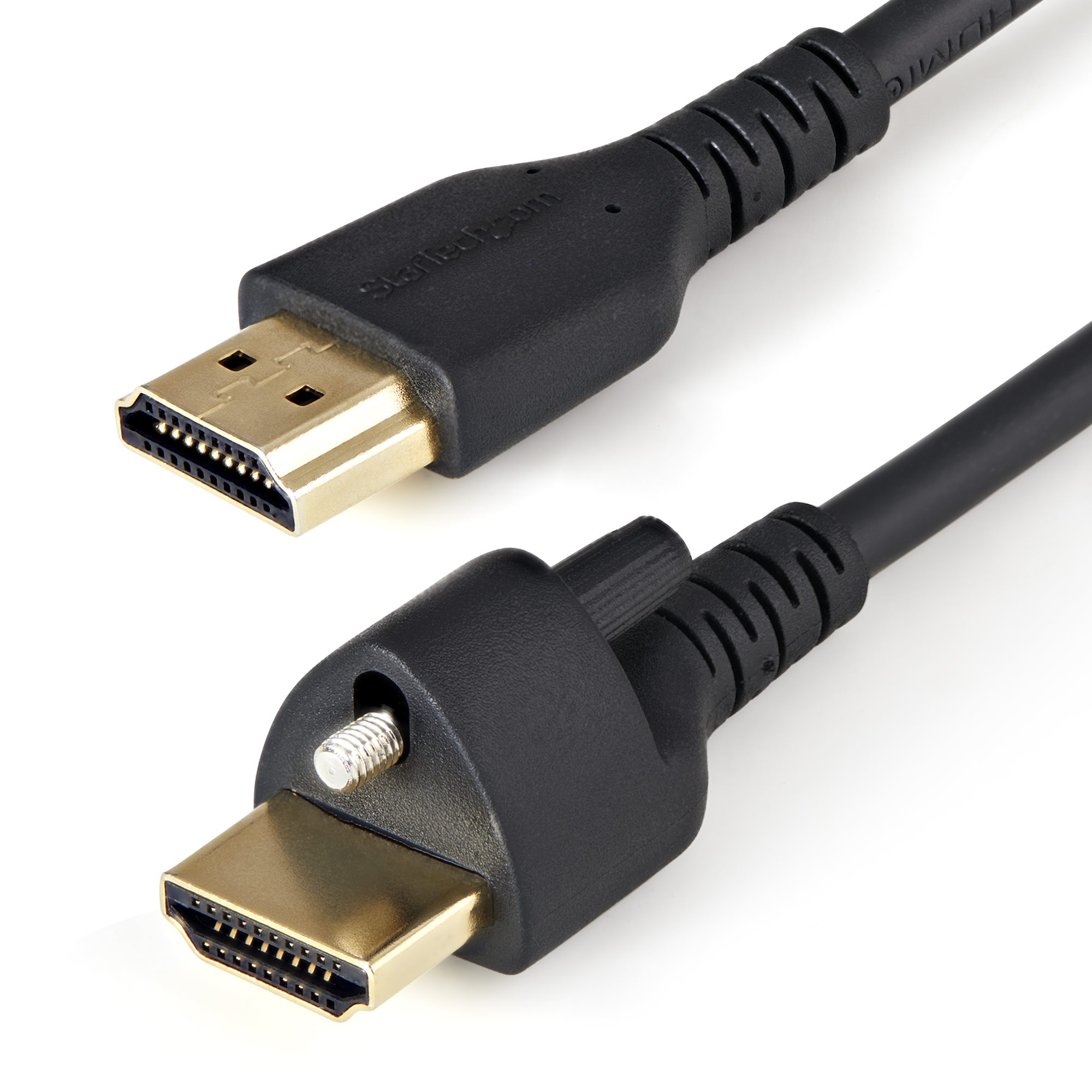 1m (3ft) HDMI Cable with Locking Screw - 4K 60Hz HDR - High Speed HDMI 2.0  Monitor Cable with Locking Screw Connector for Secure Connection - HDMI