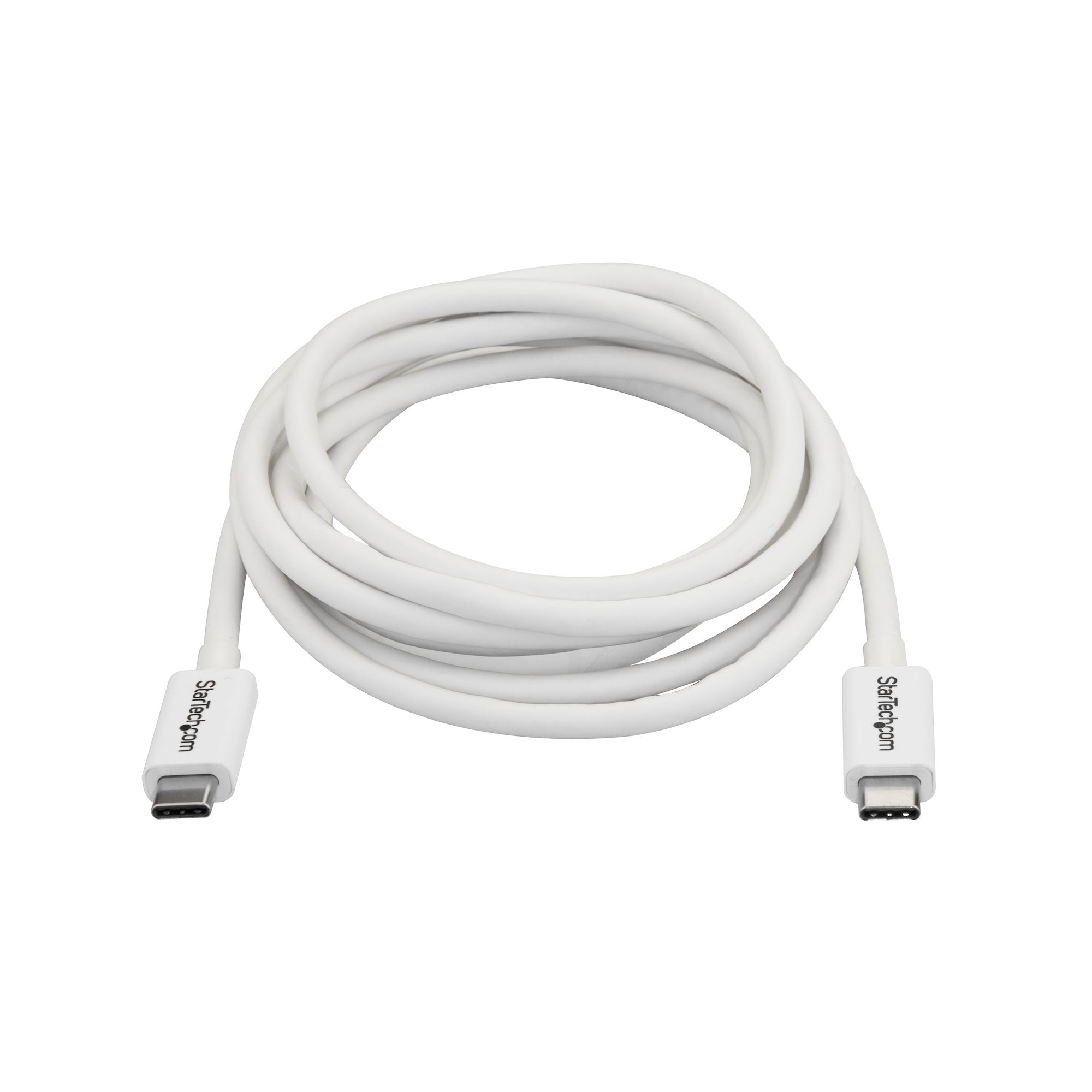 Thunderbolt 3 Cable 2m 20Gbps White - Thunderbolt 3 Cables and Adapters