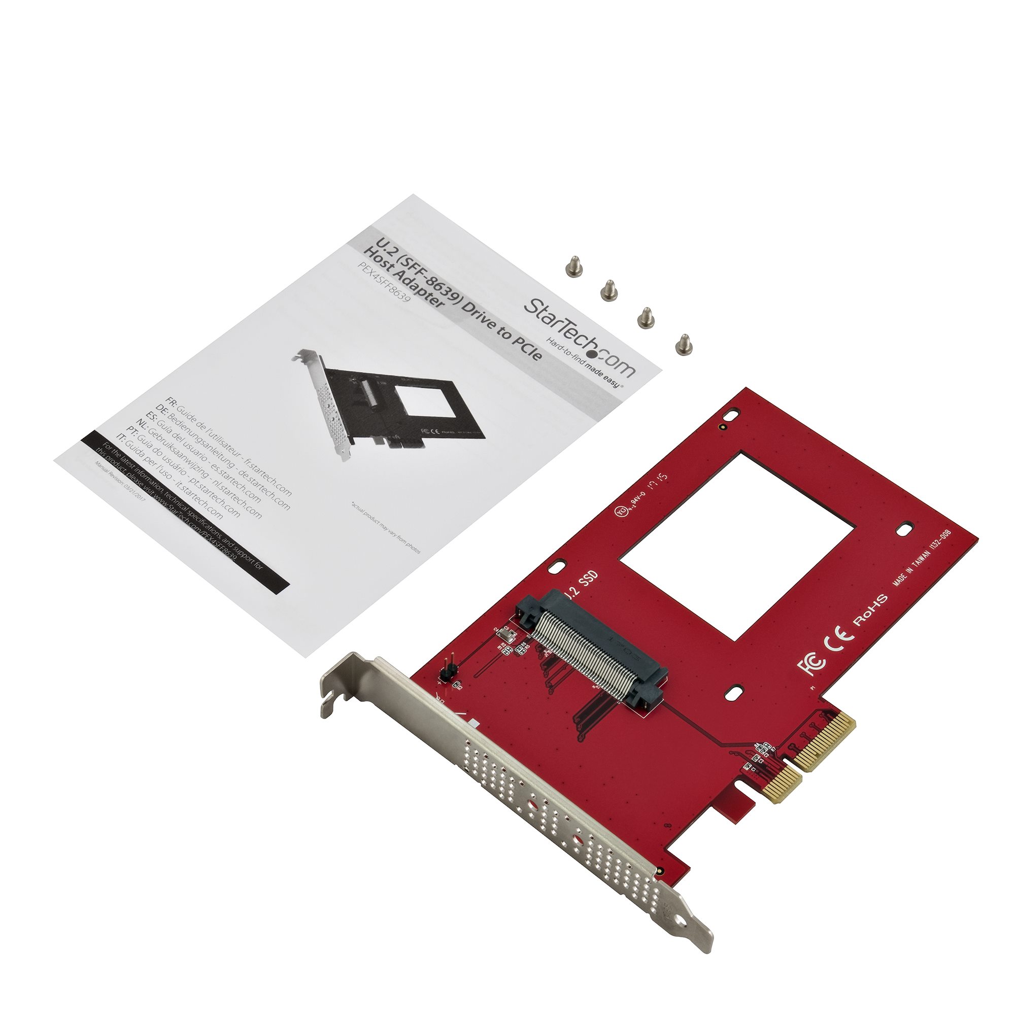 Adapter, M.2 to U.2 - M.2 PCIe NVMe SSDs - Drive Adapters and Drive  Converters, Hard Drive Accessories