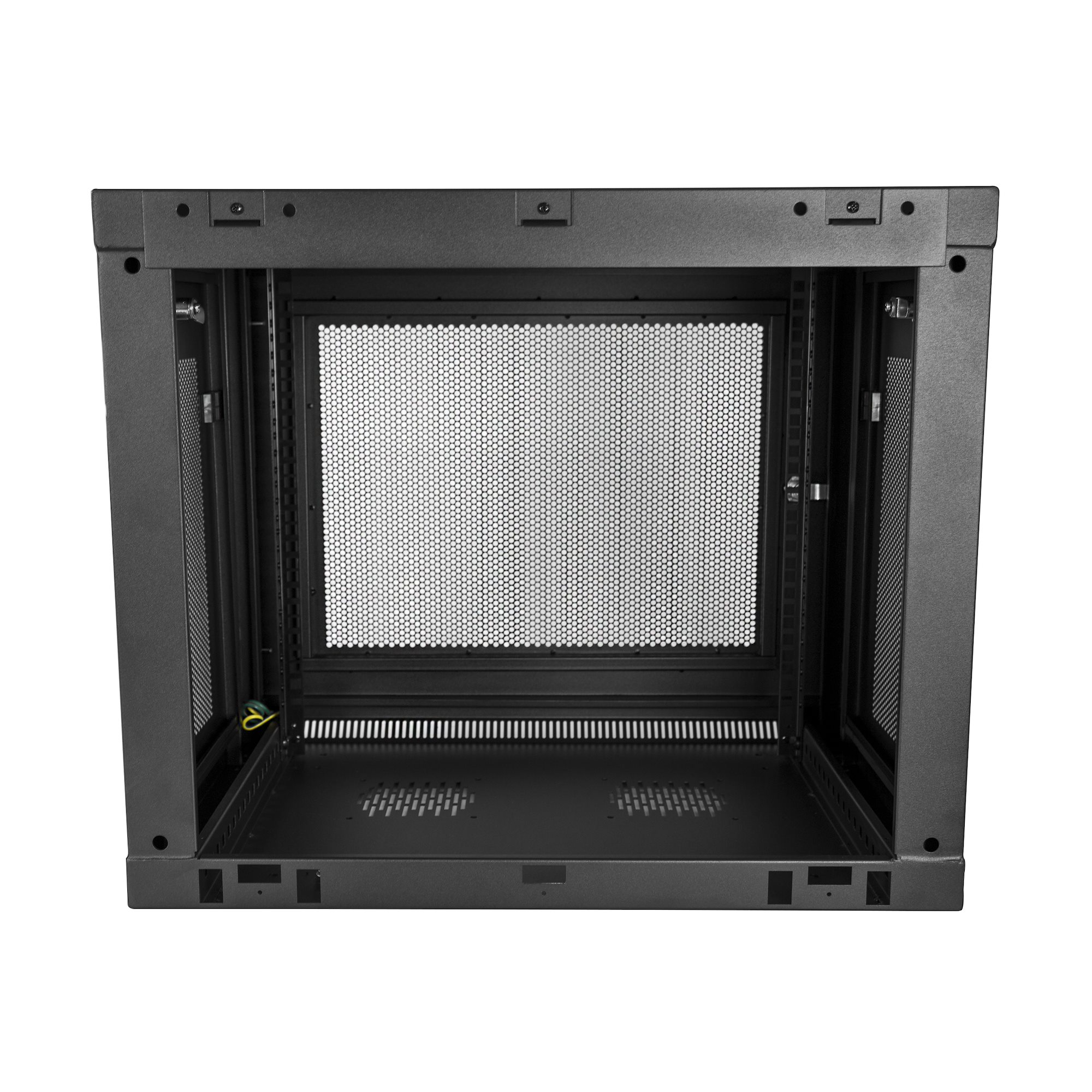 Amerimax Global 9U Wall-Mount Server Rack – 19” Width, 18” Deep, Lock & Key