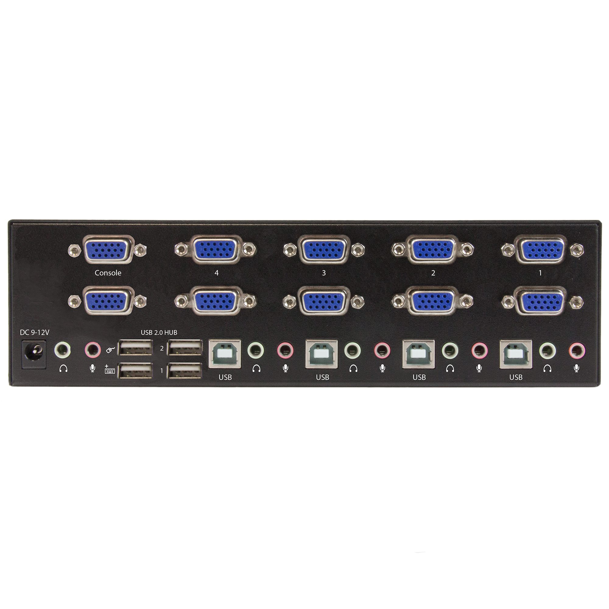 4 Port VGA USB KVM Switch with Hub - KVM Switches, Server Management