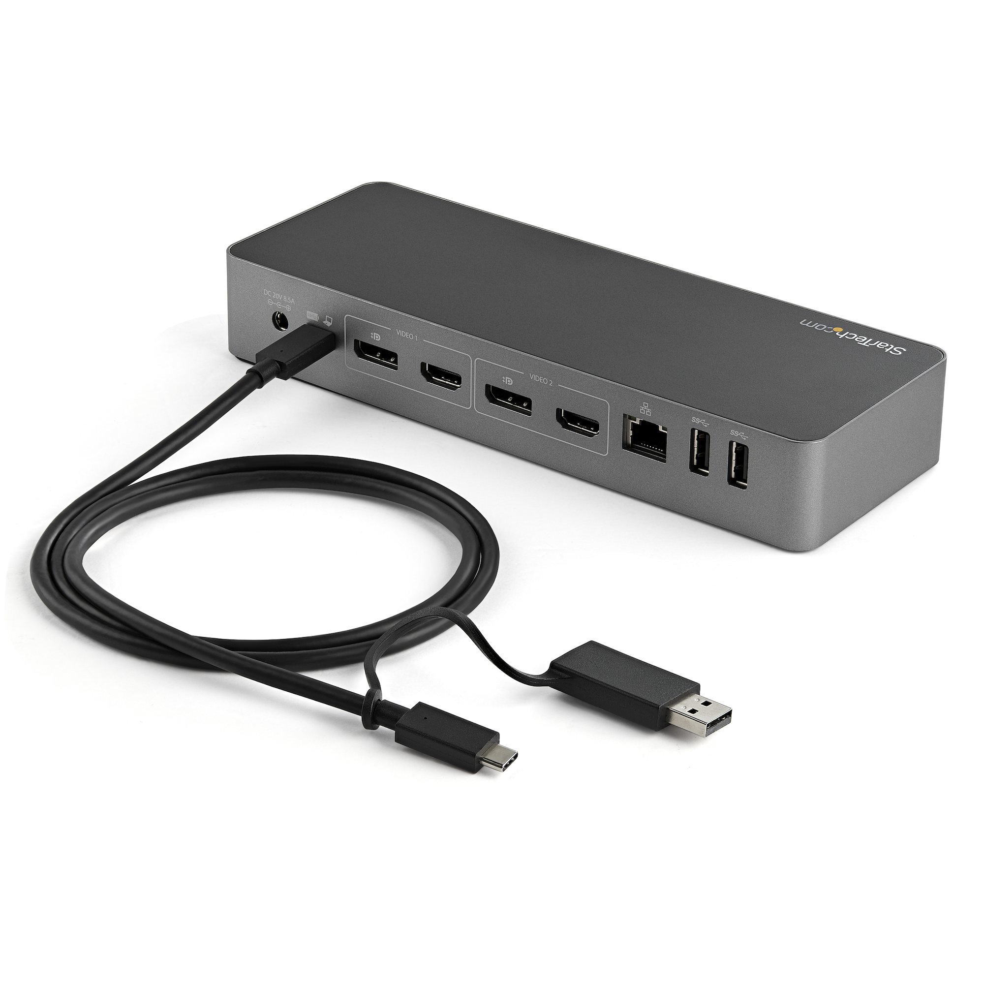 Cable USB Tipo C de 1m con Adaptador Dongle USB-A - Cable USB 2 en 1  Híbrido con USB-A - USB-C a USB-C (10Gbps/100W PD), USB-A a USB-C (5Gbps) -  Ideal