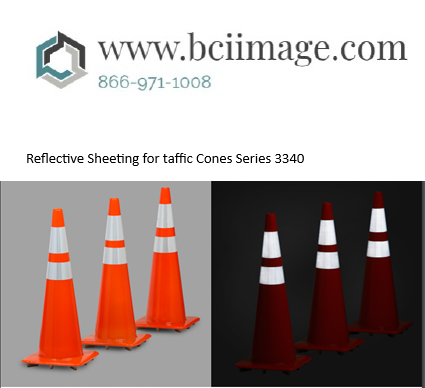 3M™ Flexible Prismatic Cone Sheeting 3340 Series