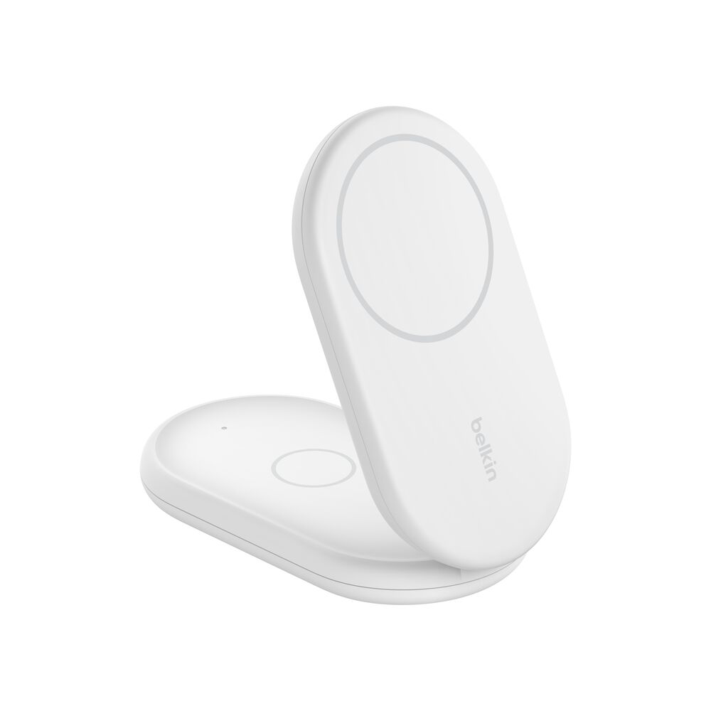 Belkin 2-in-1 Magnetic Foldable Wireless Charger with Qi2 15W - White, tt variant - Image 12
