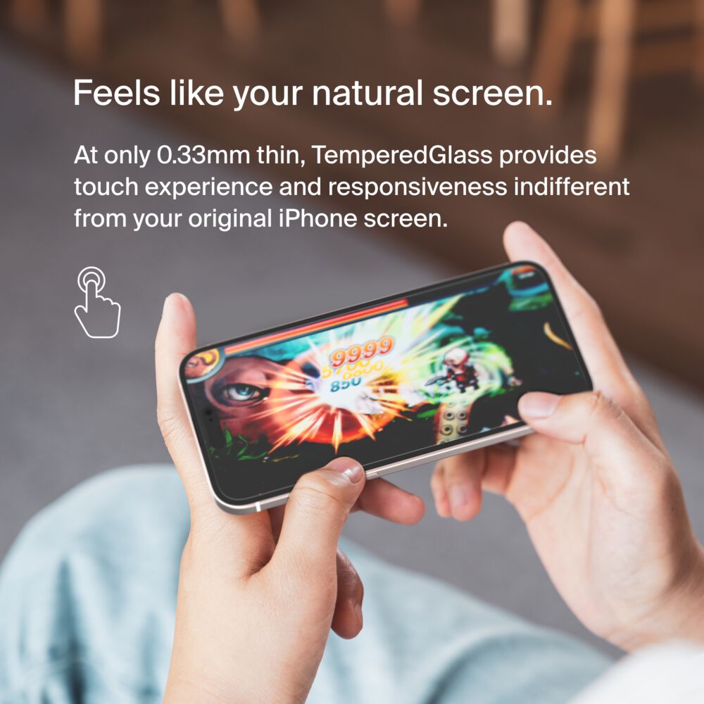 Belkin TemperedGlass Privacy Treated Screen Protector for iPhone 16 Plus / iPhone 15 Plus / iPhone 14 Pro Max - Image 4