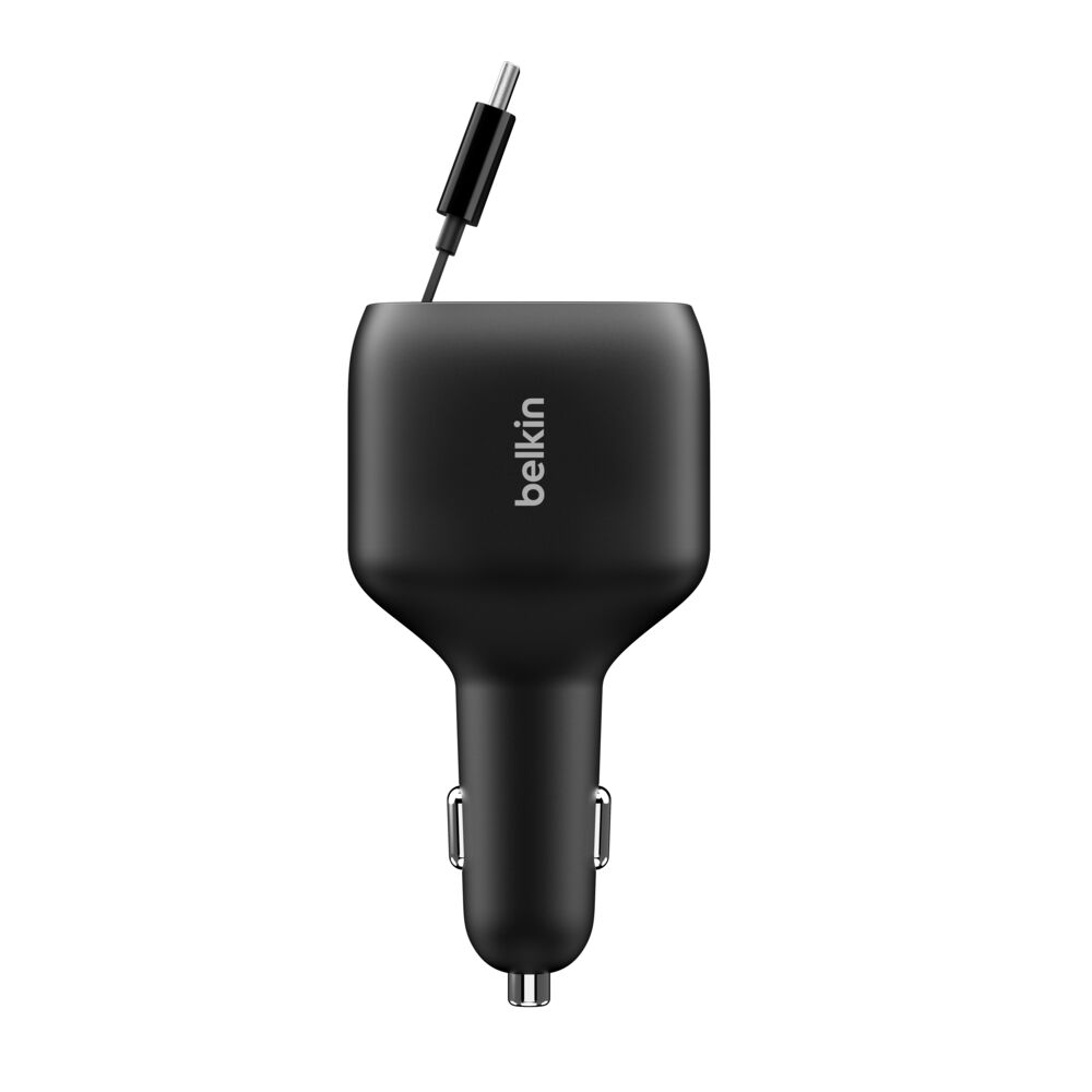 Belkin Retractable Car Charger 75W - Black - Image 9