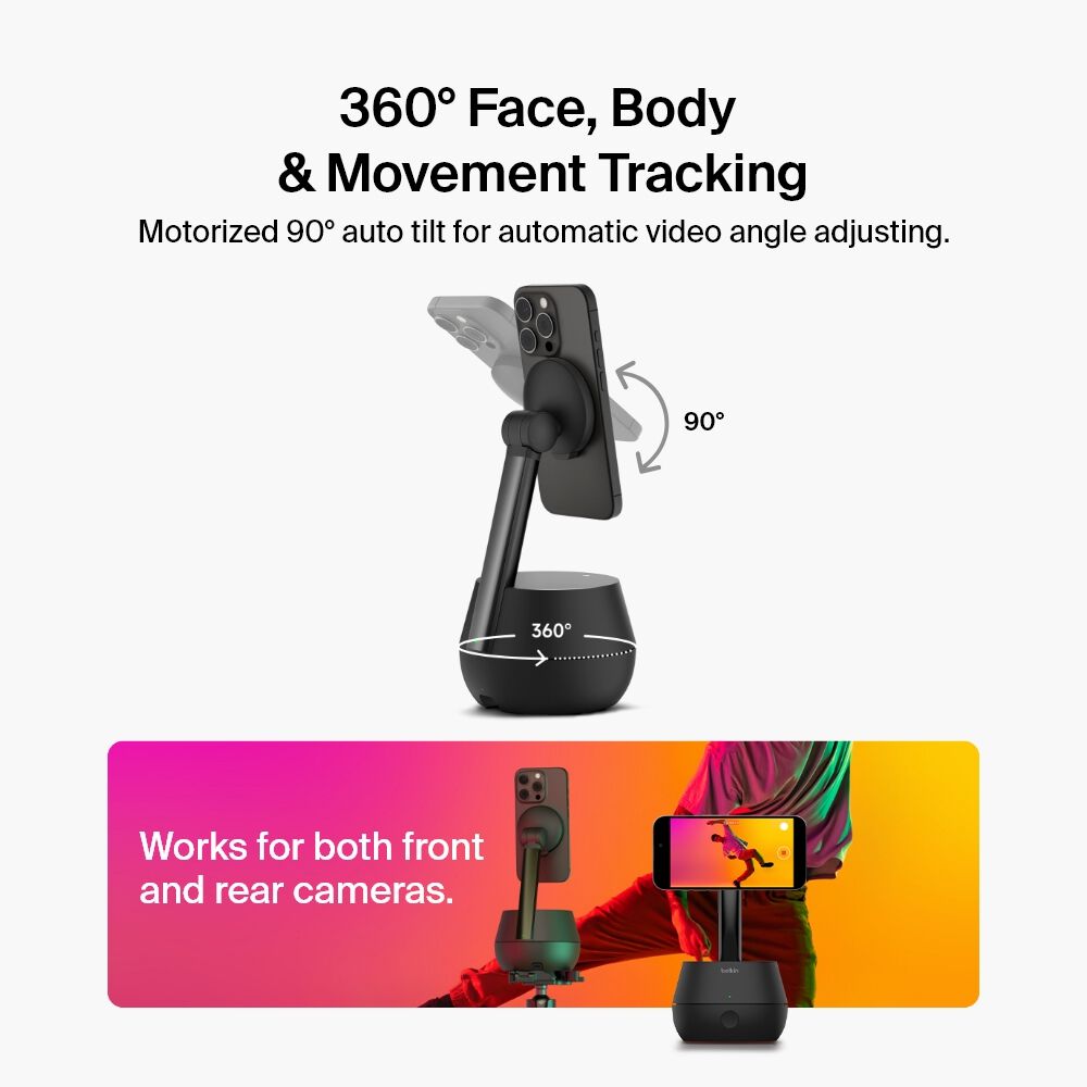 Belkin Auto-Tracking Stand Pro with DockKit - Black - Image 2