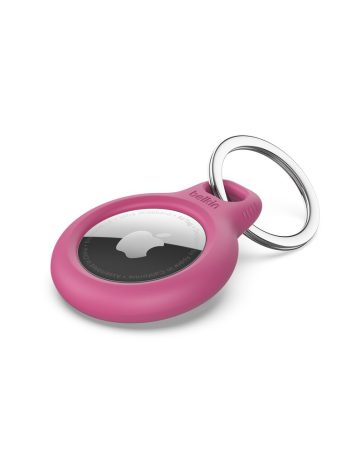 Belkin Secure Holder with Key Ring for AirTag - Pink, 1-pack