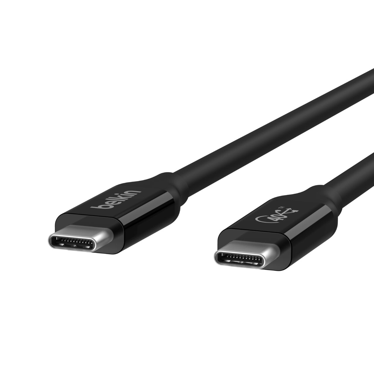Belkin USB4 Cable, 100W + 40Gbps - Black, 2.6 ft - Image 2