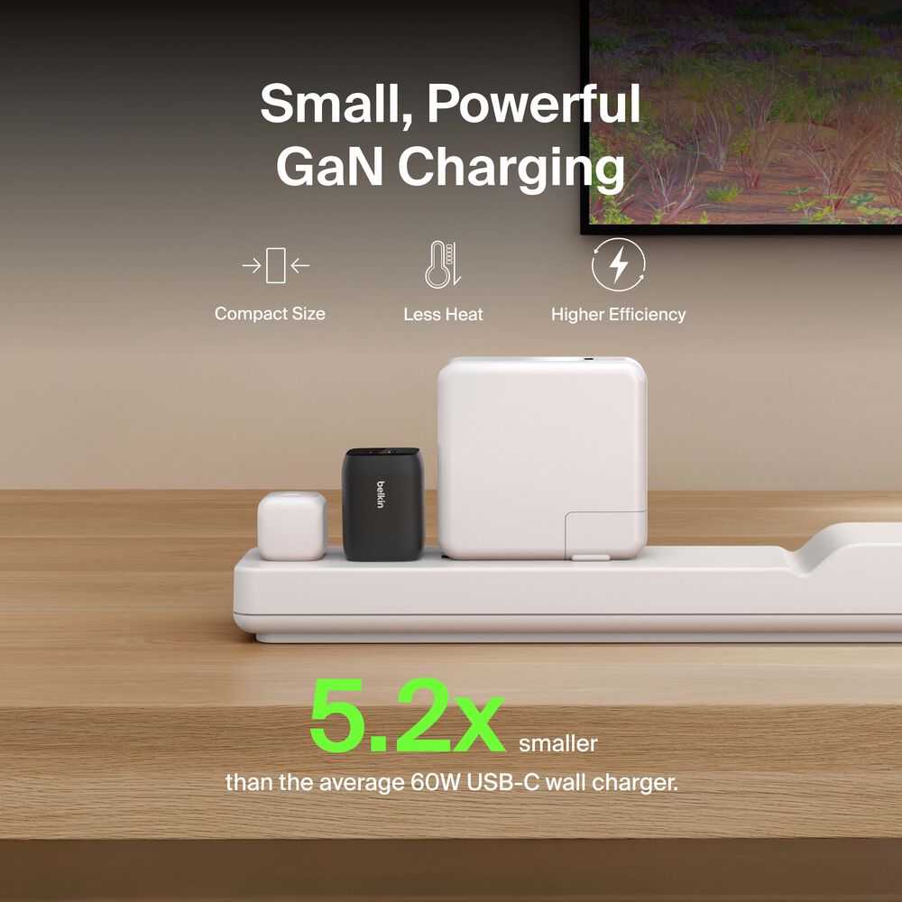 Belkin Dual USB-C Wall Charger 65W for Nintendo Switch 2 - Black - Image 2