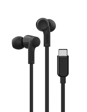 Belkin Wired Earbuds with USB-C Connector - Black