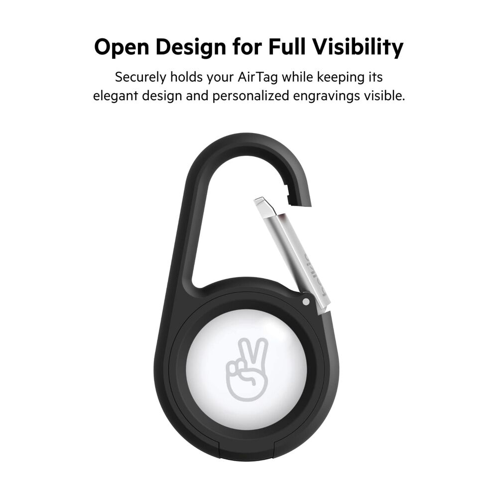 Belkin Secure Holder with Carabiner for AirTag - Black - Image 5