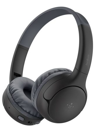 Belkin Wireless On-Ear Headphones for Kids - Black, Without Case