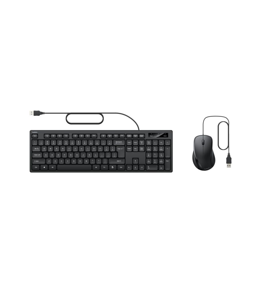 Belkin Wired Keyboard and Mouse Combo - Black - Image 8