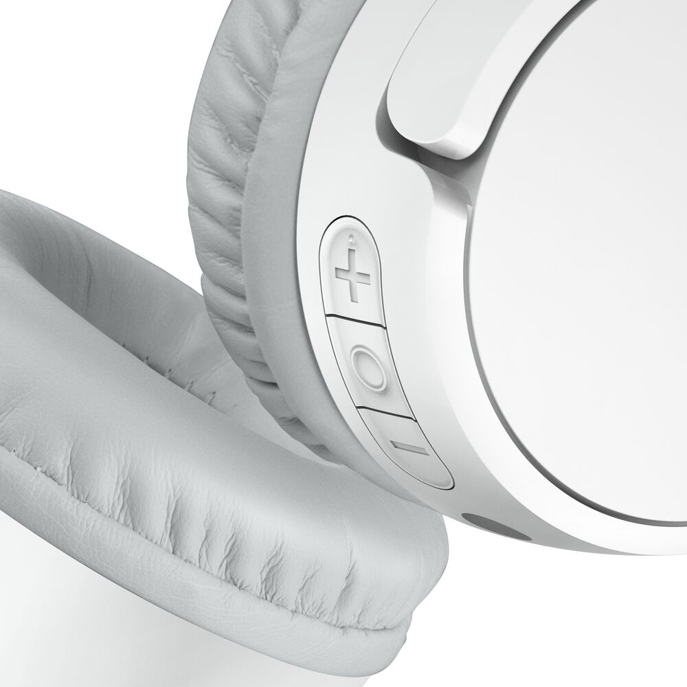 Belkin Wireless On-Ear Headphones for Kids - White, USB-C Cable - Image 10