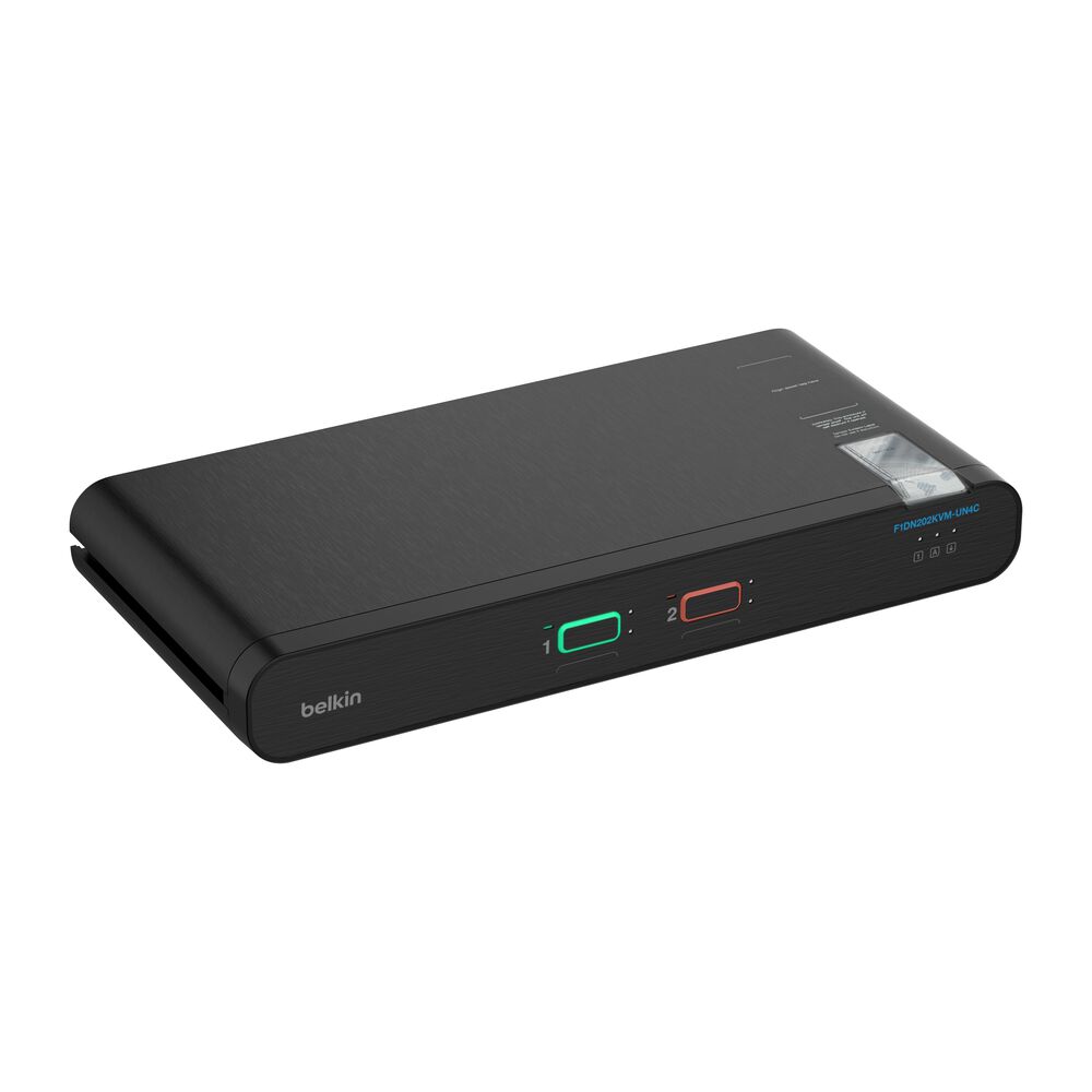 Belkin IsoClave RED/BLACK Secure KVM Switch, 2-Port Single Head - Image 2
