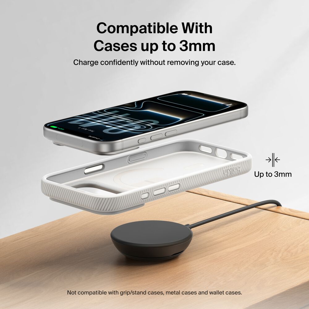 Belkin Magnetic Charger with Qi2 25W - Round Form, Black, Power Supply Included - Image 9