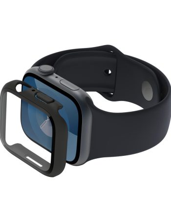 Belkin TemperedCurve 2-in-1 Treated Screen Protector + Bumper for Apple Watch for Apple Watch Series 9/8/7/6/5/4/SE - Black