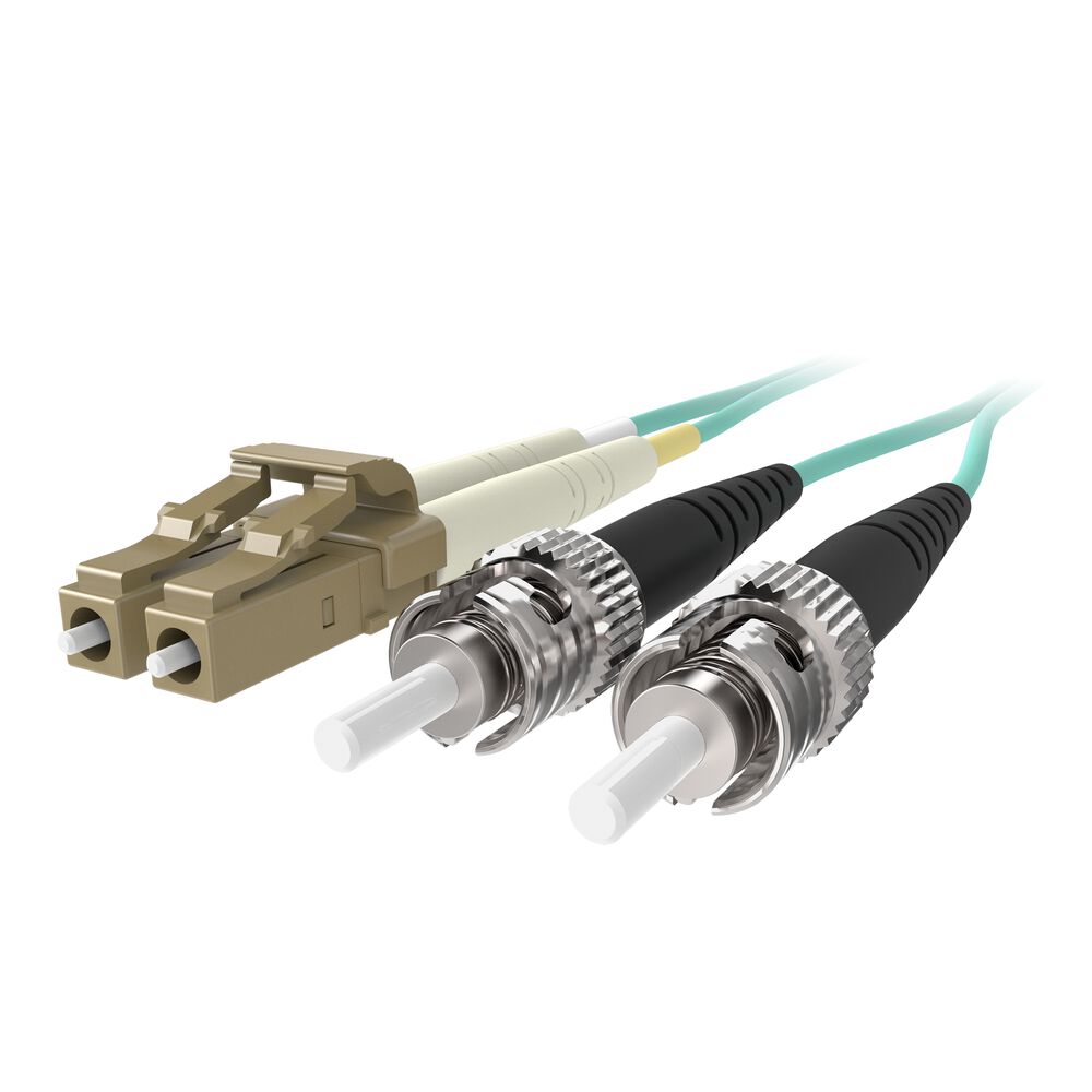 Belkin Fiber Patch Cable 10 Gig Aqua 50/125 LC/ST 3 Meter - 3.0 meters
