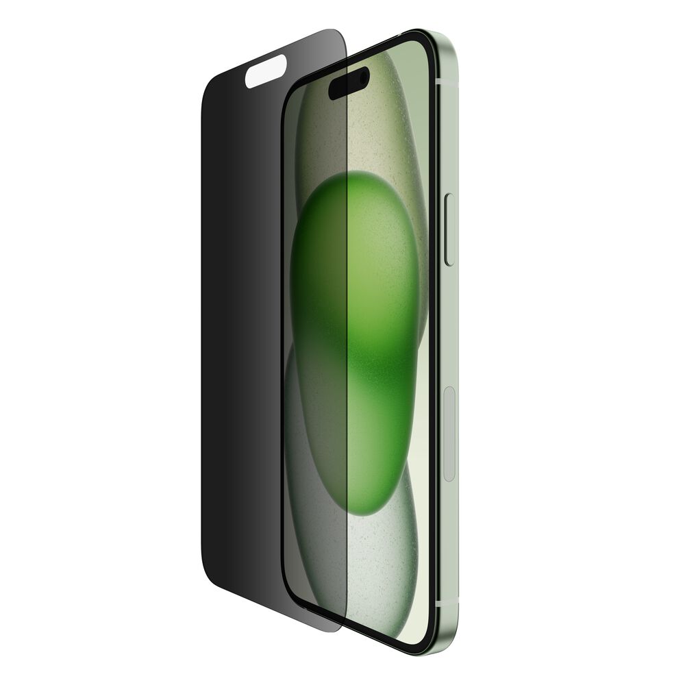 Belkin TemperedGlass Privacy Treated Screen Protector for iPhone 16 Plus / iPhone 15 Plus / iPhone 14 Pro Max