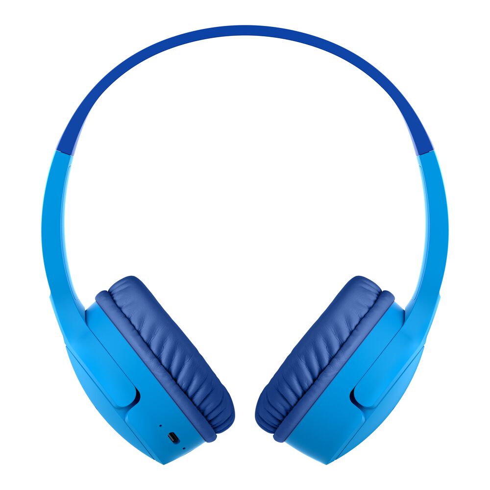 Belkin Wireless On-Ear Headphones for Kids - Blue, USB-C Cable - Image 10