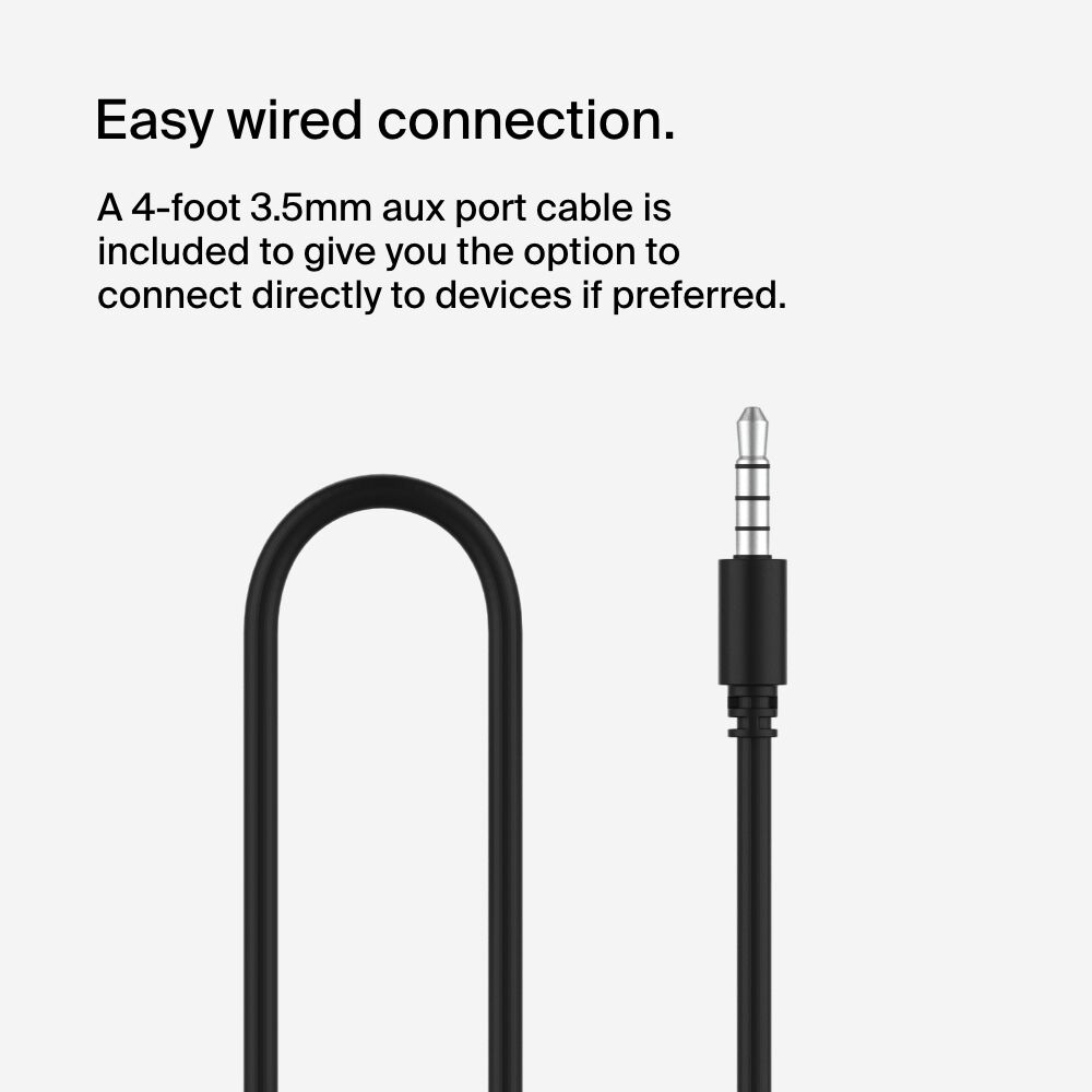 Belkin Wireless On-Ear Headphones for Kids - Black, USB-C Cable - Image 6