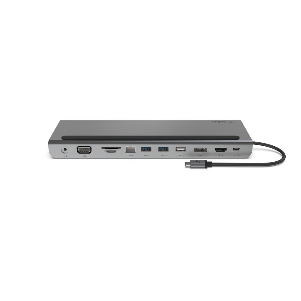Belkin USB-C 11-in-1 Multiport Dock (Certified Refurbished) - Space Gray - Image 4
