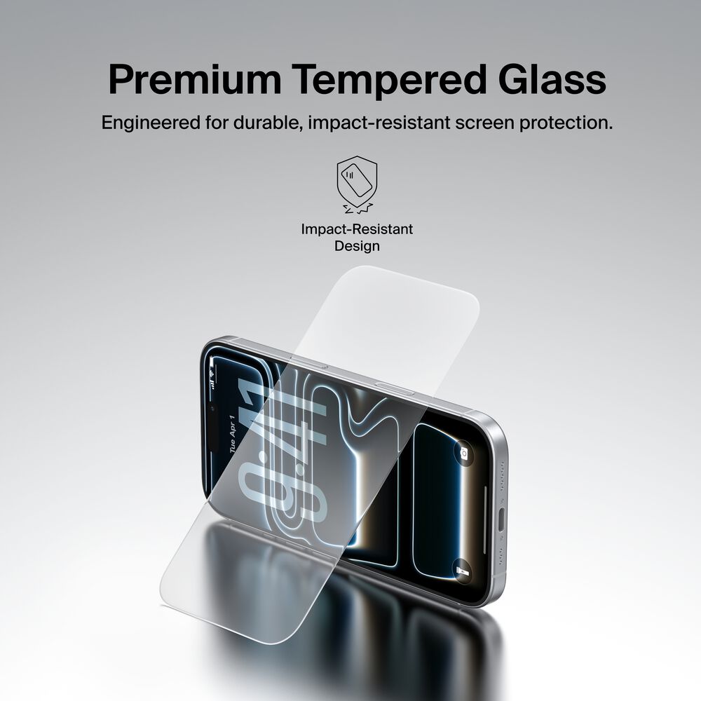 Belkin TemperedGlass Screen Protector for iPhone 17 Pro - Image 3