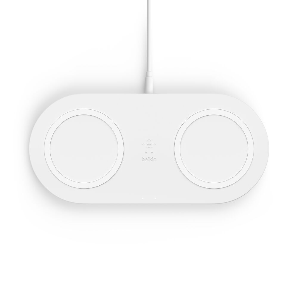 Belkin Dual Wireless Charging Pads (Certified Refurbished) - White - Image 6