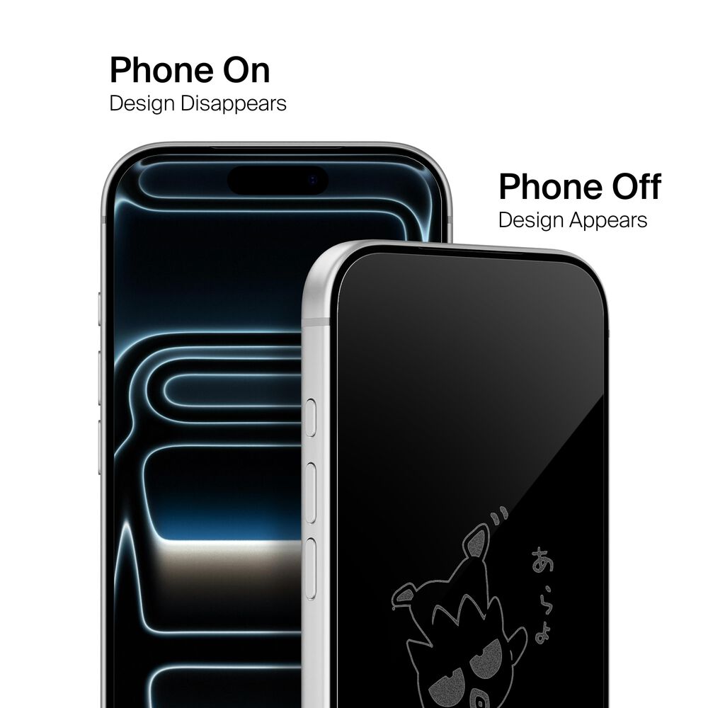 Belkin Badtz-Maru Dancing Custom Glass Screen Protector - iPhone 16/15/15 Pro, Clear - Image 4