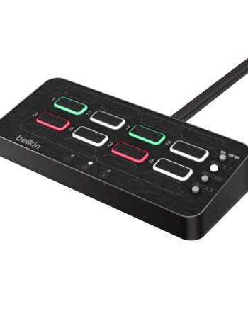 Belkin MultiClave Secure KVM Remote Control 4-Port - Black