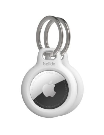 Belkin Secure Holder with Key Ring for AirTag 2-Pack - White