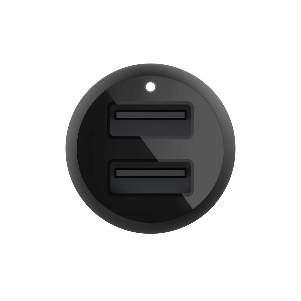 Belkin Dual USB-A Car Charger 24W - Black - Image 4