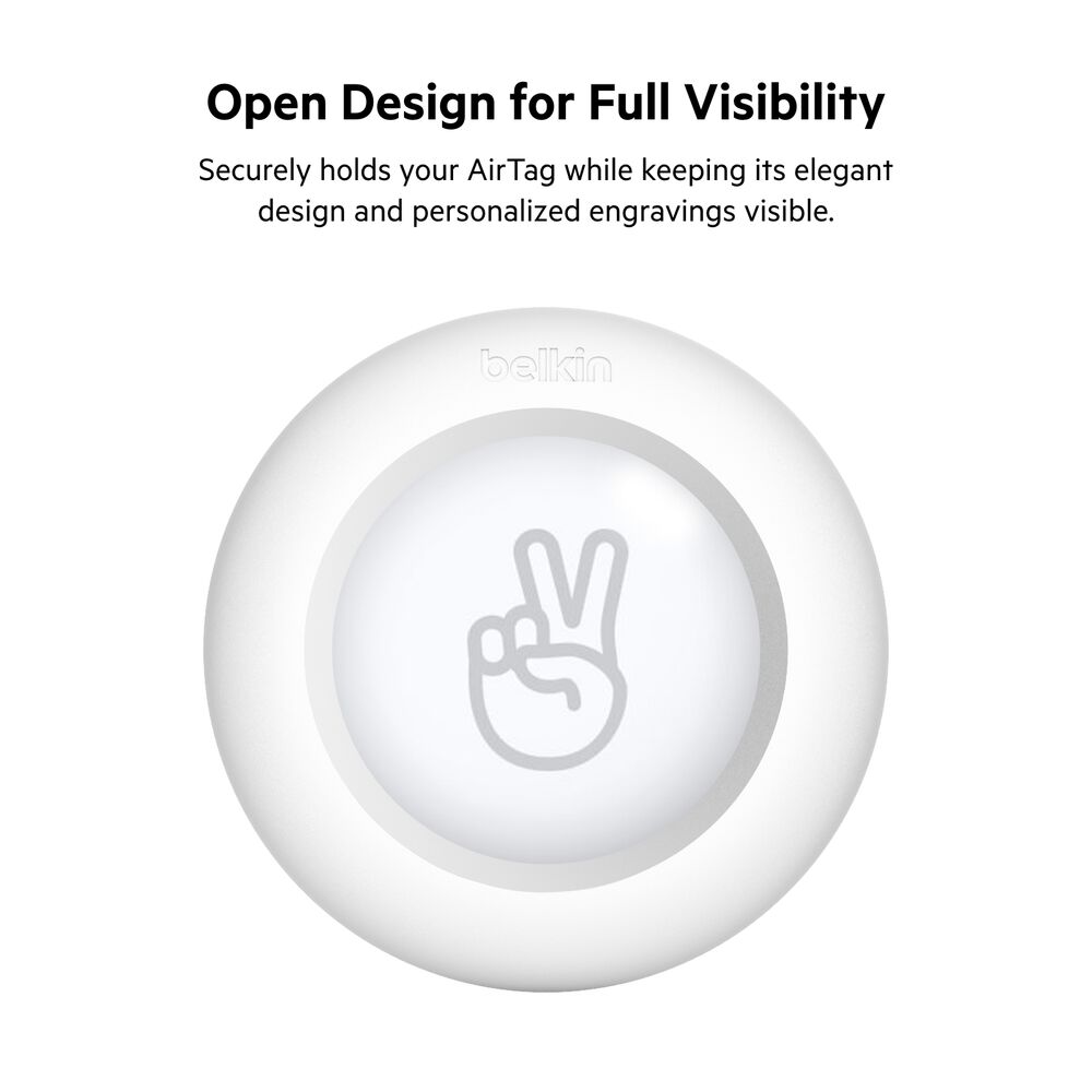 Belkin Secure Holder with Clip for AirTag - White - Image 5