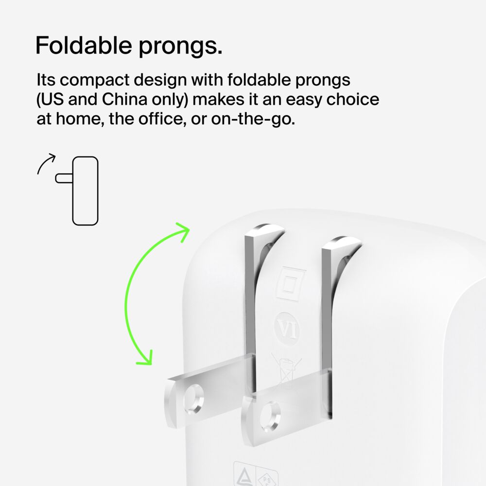 Belkin Dual Wall Charger 42W - USB-C to USB-C Cable, dq variant - Image 4