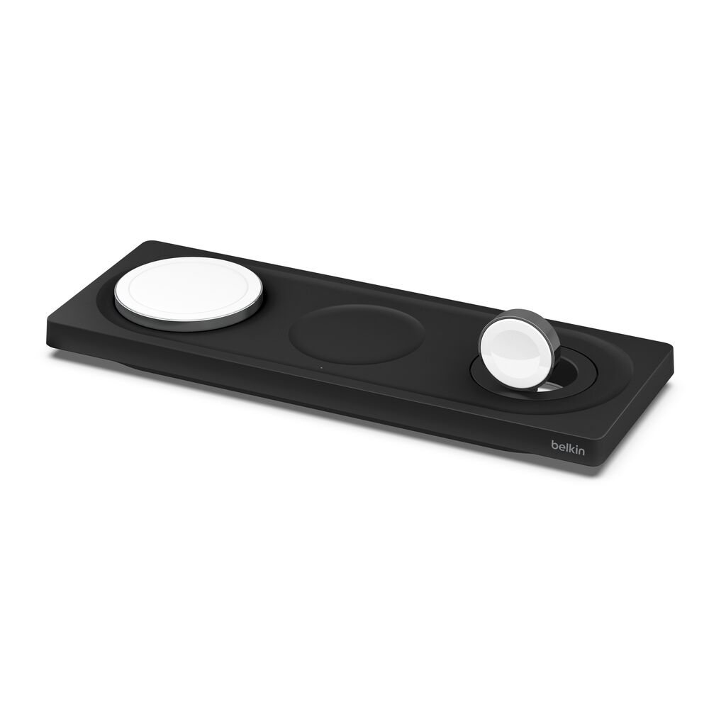 Belkin 3-in-1 Wireless Charging Pad with Official MagSafe Charging 15W (Certified Refurbished) - Black - Image 8