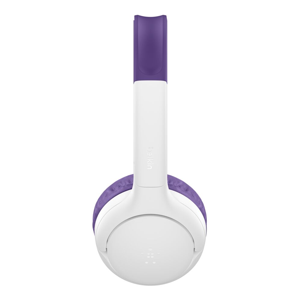 Belkin Wireless On-Ear Headphones for Kids - Purple, Without Case - Image 10